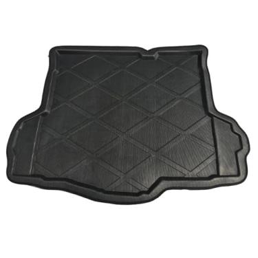 Imagem de GRJQRKHZ Tapete de porta-malas de carro para M&azda 2 Sedan 2007-2012 Tapete traseiro de carro para bagagem, tapetes acolchoados, forro de chão, bota, acessórios de carro