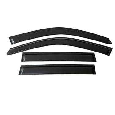 Imagem de GRJQRKHZ Defletor de janela lateral do carro para N&issan X-Trail T30 2001-2007 Weathershied viseira de porta vento sol proteção chuva janela lateral defletores de vento