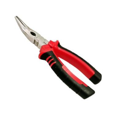 Imagem de SFREYA Alicate de nariz dobrado de titânio, ferramentas não magnéticas de ressonância magnética, leve, alta resistência, resistente à corrosão, forjado a quedas, durável, alicate de grau industrial