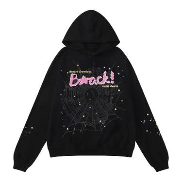 Imagem de Conjunto de moletons Pooyikoi Hip Hop Spider Y2k para mulheres e homen