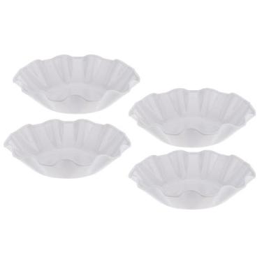 Imagem de Kit Quatro Saladeiras de Melamina Flower 28 cm WECK