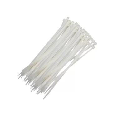 Imagem de Abraçadeira De Nylon Branca 4,8X200mm Com 100 Peças 1010506 Starfer