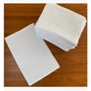 Imagem de Kit c/ 10 un - Pano De Chão Branco - Grande - Grosso - Premium - Saco 