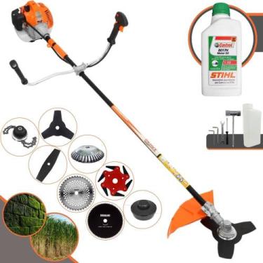 Imagem de Roçadeira Vulcan VR520H 52cc 2,5HP 10000rpm 8 Em 1 Com Carretel Nylon 