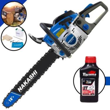 Imagem de Motosserra Profissional Nakashi NCS500 À Gasolina 2T 49,3cc Sabre 18' 