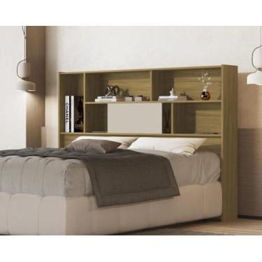 Imagem de Cabeceira Olivia Para Cama Casal 140cm Com Nicho  - Madec Moveis, Frei
