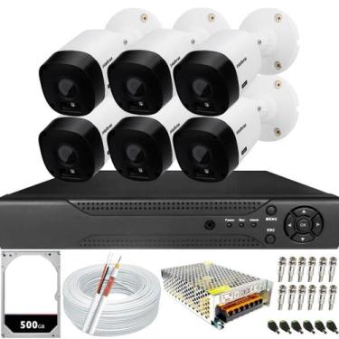 Imagem de Kit 6 Câmeras Intelbras Vhl 1120b Hd 20m Dvr 08ch Hd 500gb