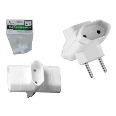 Imagem de Adaptador de tomada 3 entradas padrão antigo