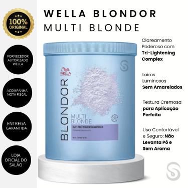 Imagem de Pó Descolorante Wella Blondor Multi Blonde 800g (3 unidades)