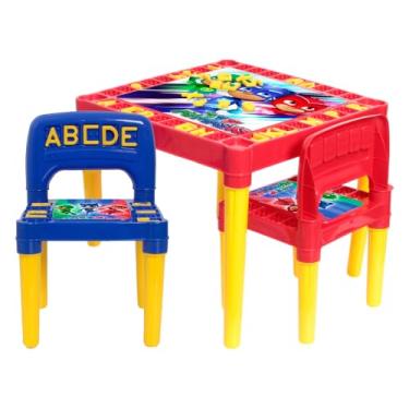 Imagem de Mesa Infantil Educativa Colorida Crianças Mascaradas Letras e Números
