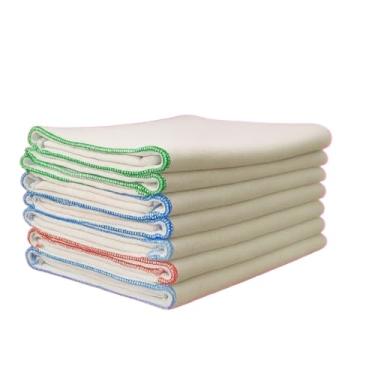 Imagem de Conjunto de Panos de Limpeza de Lava-Loiças em Algodão Coloridos, Altamente Absorventes, Ideais para a Limpeza de Cozinhas(10 PANOS de PIA 28x30 variadas)