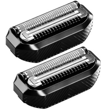 Imagem de Lâmina de substituição de barbeador compatível com a cabeça de substituição de barbeador facial compacta ManSCAPED The Handyman (preta (2 peças))