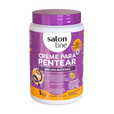Imagem de Creme de Pentear Salon Line Brilho Máximo com 1kg