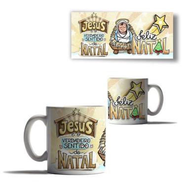 Imagem de Caneca Porcelana Natal Jesus Cristo Motivo Natal Menino 5 - Enjoy Shop