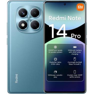 Imagem de Smartphone Redmi Note 14 Pro 4G Global  8GB RAM 256GB  Azul - Xiaomi
