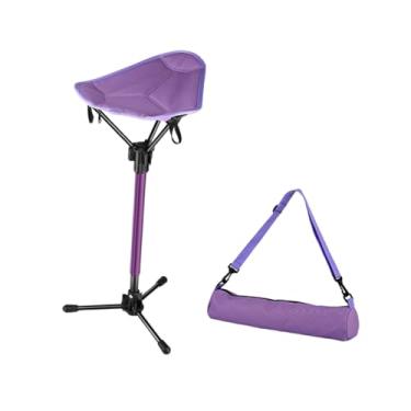 Imagem de Generic Banquinho de camping pequeno, portátil, prático, acolchoado e confortável, ideal para churrascos no quintal, caminhadas e trilhas ao ar livre, Violento