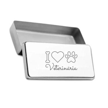 Imagem de Estojo Inox Autoclavavel Personalizado a Laser Med Vet - LOVE SAUDE, M
