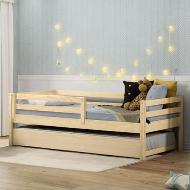 Imagem de Bicama Solteiro Juvenil com Grade de Proteção Prime Casatema MadeiraOr