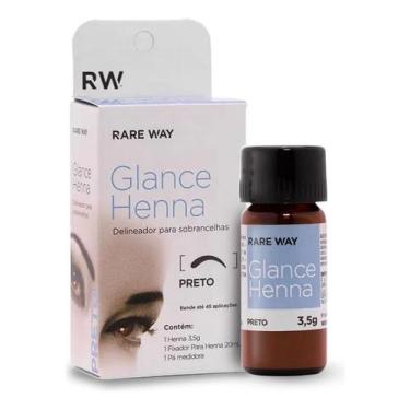 Imagem de Henna de Sobrancelhas Glance 3,5g com Fixador e Pá Medidora 20ml - Rar