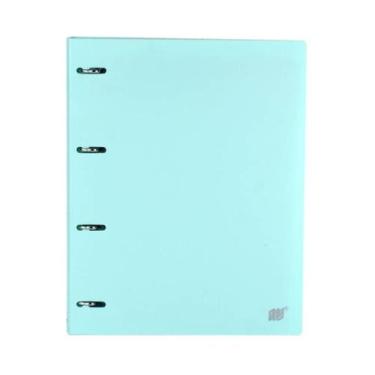 Imagem de Caderno Argolado Fichário Azul Tom Pastel YES A4 Colegial Universitári
