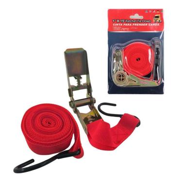 Imagem de Cinta De Catraca Reforçada 4,5m Para Fixação De Cargas Diversas