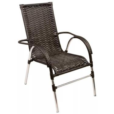 Imagem de Cadeira Vênus Edícula Jardim Fibra Sintética Trama Tabaco