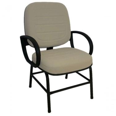 Imagem de Cadeira Para Obesos Até 140 Kg Linha Plus Size Cinza