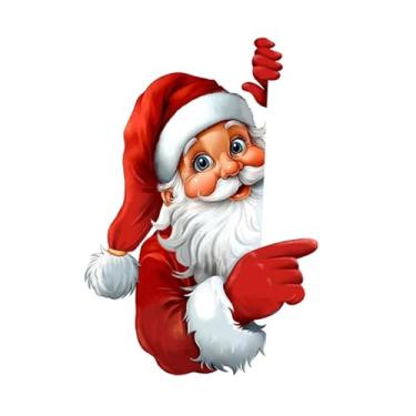 Imagem de Generic Adesivo de parede de Natal com Papai Noel para janela, PVC, grande, papel de parede artístico mural, suprimentos de decoração de Natal para