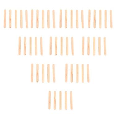 Imagem de RiToEasysports Pinos de Madeira, Pinos de Madeira Maciça para Montagem de Móveis, 50 Peças M6x30 M6x40 M6x50 Cavilhas para Projetos de Marcenaria Diy (M6*50(50PCS))