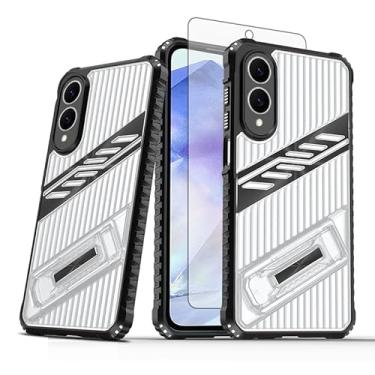 Imagem de Asuwish Capa de celular para Samsung Galaxy S25 Edge com protetor de tela de vidro temperado e suporte resistente à prova de choque acessórios para suporte rígido S25Edge 25S S 25 25Edge feminino