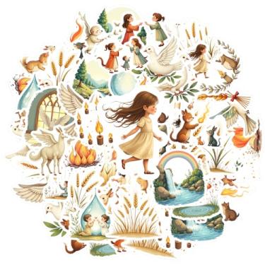 Imagem de 50 peças, natureza, animais, paz, amizade, fogo, adesivos, brinquedo, pacífico, para notebook, bagagem, celular, celular, laptop, scrapbook, bicicleta