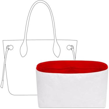 Imagem de FANJI Project Bolsa organizadora para bolsa LV Neverfull-média, ajuste personalizado dentro premium Rogue Coeur leve resistente à água com acessórios para porta-copos