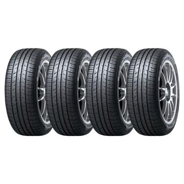 Imagem de Kit 4 Pneus Dunlop 195/55r15 85v Sport Fm800 Preto