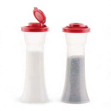 Imagem de Tupperware Ampulheta grande sal e pimenta com selos vermelhos
