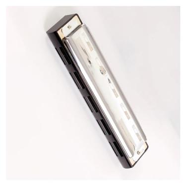 Imagem de Gaita profissional de 10 buracos, gaita de fósforo, bronze, fosforoso, material de cobertura de aço inoxidável