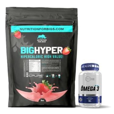 Imagem de Hipercalórico BigHyper Nutrition For Bigs + Pré Treino Posseidon 250g Nutrition For Bigs-Unissex
