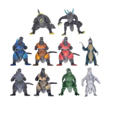 Imagem de Figura de anime, brinquedo colecionável, modelo, estátua, 10 unidades, Godzillas