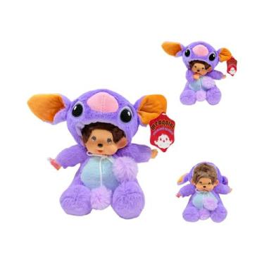 Imagem de Brinquedo De Pelúcia Disney Monchhichis De 20cm, Stitch, Mickey, Totor