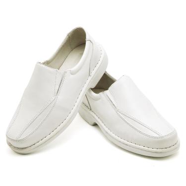 Imagem de Sapato Conforto Couro Masculino Branco - RT2001MSTBCO