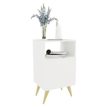 Imagem de Mesa de Cabeceira Nicho Quarto Casal Decoração Retro