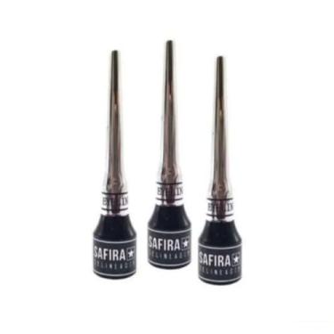 Imagem de Delineador Líquido Safira 3.5ml – Alta Pigmentação, Secagem Rápida, Traço Fino e Preciso, Longa Duração
