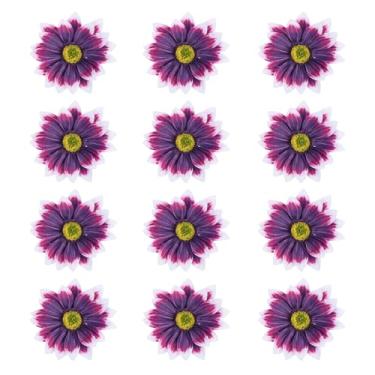Imagem de YELARXI 12 peças de flores de margaridas artificiais, cabeças falsas de crisântemo, flores artificiais a granel - adequado para (faça você mesmo/casamento/buquês/centros de mesa/festa/decoração de