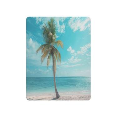 Imagem de xigua Lindo lençol com elástico para berço de palmeira para meninas e meninos, macio e respirável, adequado para berço padrão e cama infantil 68,5 x 99 cm