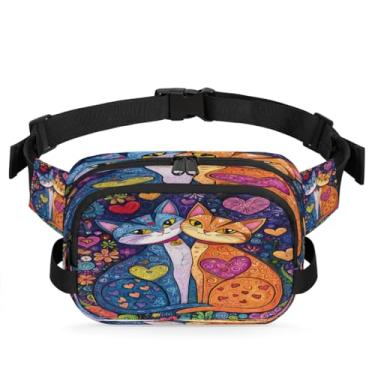 Imagem de Pochete abstrata de mármore dourado para mulheres e homens com alça ajustável bolsa transversal bolsa de peito bolsa tiracolo bolsa tiracolo, Cor 4