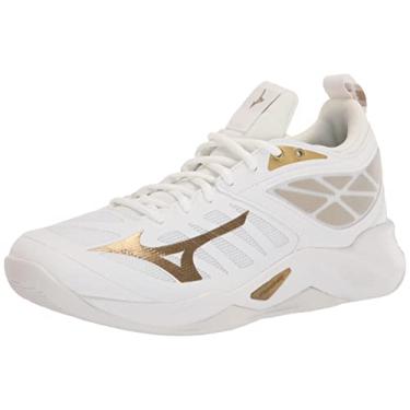 Imagem de Mizuno Tamanho ondulado feminino, Ouro branco, 36