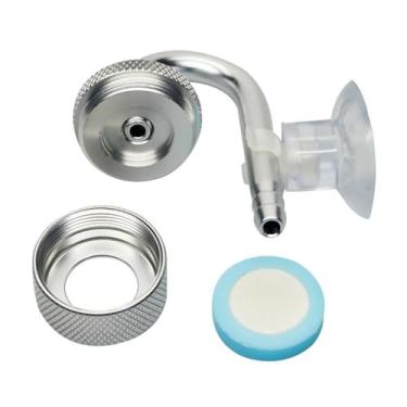 Imagem de Atomizador de CO2 difusor para aquário regulador de CO2 com válvula de retenção de tubo U