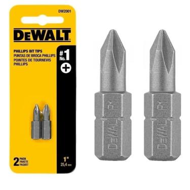 Imagem de Bits 1/4`` Ponteira Phillips N1 X 25mm 2 Un Dewalt - Dw2001