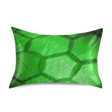 Imagem de Vintage Ball Green Print Standard King Queen Travesseiros Slips Cetim Fronhas Estampado Refrigerante Confortável Macio Cama King Size 101.6 cm x 50.8 cm