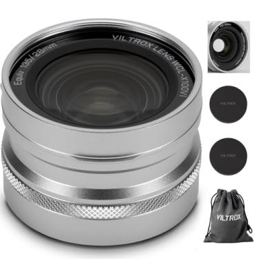 Imagem de VILTROX WCL-X100VI lente de Conversão Grande Angular, 0.8X lente Grande Angular de Reconhecimento Automático para Fuji Fujifilm Câmeras X100VI, X100V, X100F, X100S, X100 - Prata
