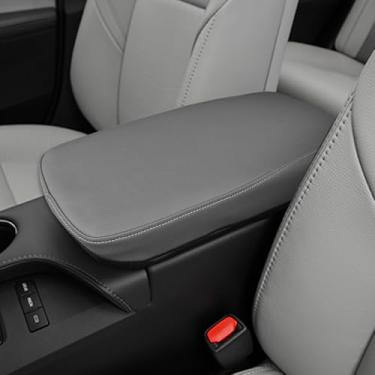 Imagem de DEYTOP Capa de apoio de braço para Toyota Avalon 2013-2018 acessórios capa de console central para Toyota Avalon 2013 2018 acessórios almofada de apoio de braço (cinza)